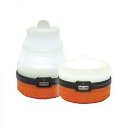 UST Brands Plastic Orange Solar Lantern