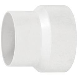 Deflect-O 4 - 3 in. D White Plastic Increaser/Reducer