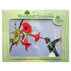 Spinfinity Designs Hummingbird Tree Stake Multicolored Steel 14 in. H Tree Decoration