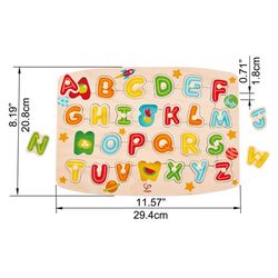 Hape Alphabet Peg Puzzle Multicolored 27 pc