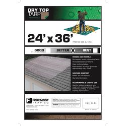 Dry Top 24 ft. W X 36 ft. L Polyethylene Reversible Tarp Brown/Green