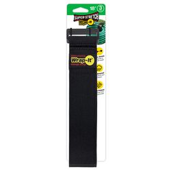 Wrap-It Storage Super-Stretch 2 in. W X 18 in. L Black Stretch Storage Straps 10 lb 3 pk