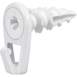 HILLMAN White Self-Drilling Picture Hanger 50 lb 2 pk