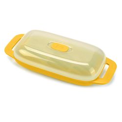 Joie Clear/Yellow Plastic Microwave Corn Cooker