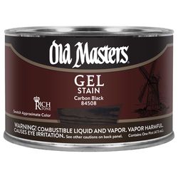 Old Masters Semi-Transparent Carbon Black Oil-Based Alkyd Gel Stain 1 pt