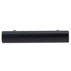 Richelieu Functional Cylindrical Cabinet Pull 3 in. Matte Black 1 pk