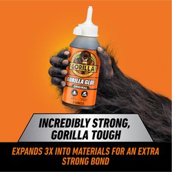 Gorilla High Strength Polyurethane Tan Original Gorilla Glue 8 oz