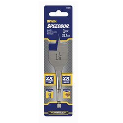 IRWIN Speedbor 1-1/4 in. X 4 in. L Carbon Steel Wood Boring Bit Quick-Change Hex Shank 1 pc