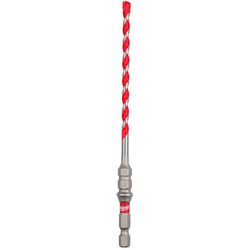 Milwaukee 3/16 in. Carbide Tipped Hammer Drill Bit 3-Flat Shank 1 each