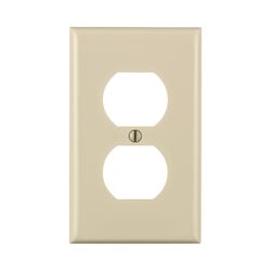 Leviton Light Almond 1 gang Thermoset Plastic Duplex Wall Plate 1 pk