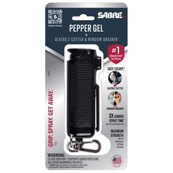Sabre Safe Escape Black Plastic Gel Pepper Spray