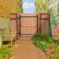 Adjust-A-Gate 1.25 in. L Black Steel Adjustable Gate Kit 3 pk