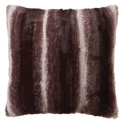 Carstens Inc 18 in. H X 18 in. L Dark Brown/White Polyester Pillow