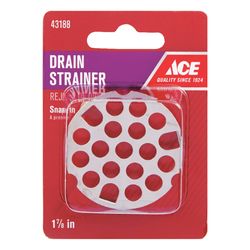 Ace 1-7/8 in. D Chrome Stainless Steel Drain Strainer