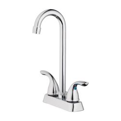 Oakbrook Collection Pacifica Two Handle Chrome Bar Faucet