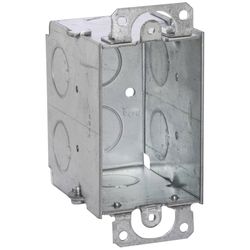 Southwire New and Old Work Rectangle Steel 1 gang Switch Box