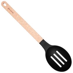 Epicurean Gourmet Black/Natural Nylon/Paper Composite Slotted Spoon
