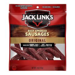 Jack Link's Beef Smoked Sausages 4 oz Bagged