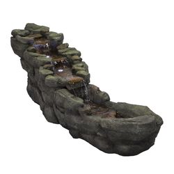 Alpine Polyresin Assorted Fountain with LED Light