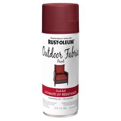 Rust-Oleum Outdoor Flat Dark Red Fabric Spray Paint 12 oz