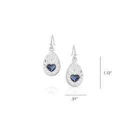 Montana Silversmiths Women's Teardrop Silver Earrings Water Resistant