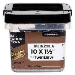 Big Timber Woodbinder No. 10 Sizes X 1-1/2 in. L Star Hex Washer Head Sheet Metal Screws 1 lb 100 pk
