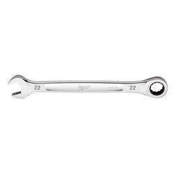 Milwaukee 22 mm X 22 mm 12 Point Metric Combination Wrench 10.14 in. L 1 pc