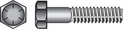 HILLMAN 9/16 in. D X 5 in. L Heat Treated Steel Hex Head Cap Screw 25 pk