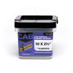 Big Timber No. 10 Sizes X 2-1/2 in. L Star Bronze Deep Cabinet Screws 79 pk