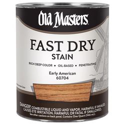 Old Masters Professional Semi-Transparent Early American Oil-Based Alkyd Fast Dry Wood Stain 1 qt