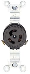 Leviton 15 amps 125 V Black Outlet L5-15R 1 pk