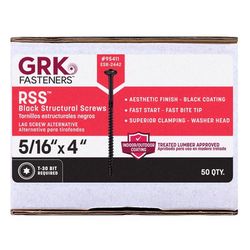 GRK Fasteners 5/16 in. X 4 in. L Star Climatek W-Cut Structural Wood Screws 1 pk