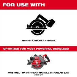 Milwaukee 10-1/4 in. D X 5/8 in. Carbide Circular Saw Blade 28 teeth