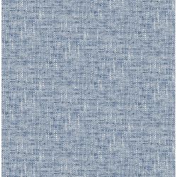 NuWallpaper 20.5 in. W X 216 in. L Navy Poplin Peel and Stick Wall Decal