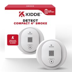 Kidde Detect Battery-Powered Photoelectric Smoke Detector 1 pk