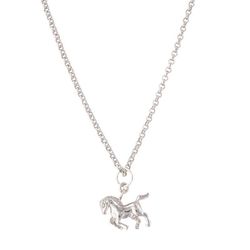 Montana Silversmiths Women's Prancing Horse Silver Necklace Water Resistant