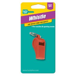 Lucky Line Plastic Assorted Split Whistle Keychain