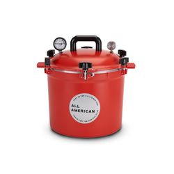 All American 1930 Cast Aluminum Pressure Canner 12 in. 21.5 qt Red