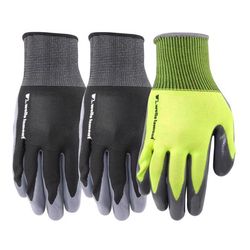 Wells Lamont Men's Work Gloves Gray L 3 pk