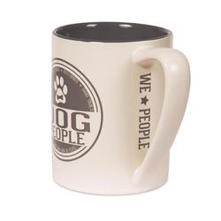 Pavilion We People 18 oz Gray/Tan BPA Free Dog Mug