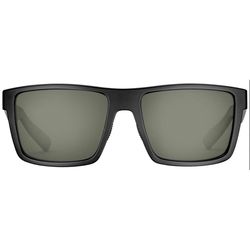 Flying Fisherman Swirl Sunglasses Unisex Matte Black Frame Smoke Lens Polarized