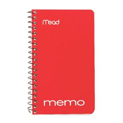 Mead 3 in. W X 5 in. L Wide Ruled Spiral Memo Book
