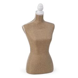 Tripar 30.5 in. H X 9 in. L Jute Burlap/Wood Tabletop Body Form
