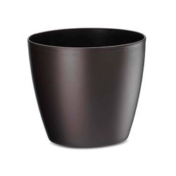 Crescent Garden Eva 6.5 in. H X 7.1 in. D PP Plastic Planter Fudge