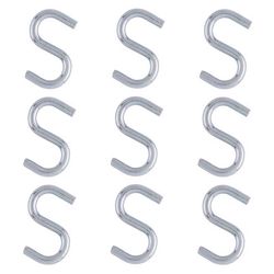Ace Medium Zinc-Plated Silver Steel 1 in. L Heavy S-Hook 20 lb 6 pk