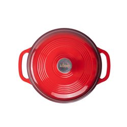 Lodge Cast Iron Dutch Oven 10.5 in. 6 qt Red