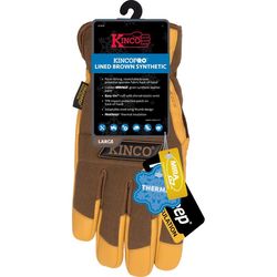 Kinco Men's Outdoor Driver Work Gloves Brown XXL 1 pair