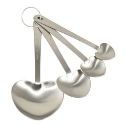 R&M International Corp Stainless Steel Silver Measuring Spoon Set