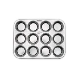 Fox Run 10.5 in. W X 13.75 in. L Muffin Pan Silver
