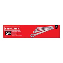 CRAFTSMAN 12 Point Metric Jumbo Combination Wrench Set 5 pc